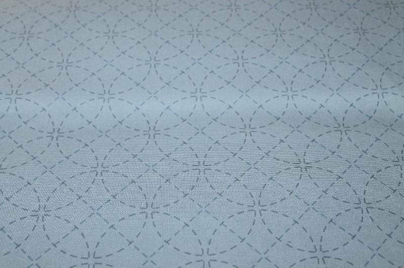 sashiko fabric pre-printed blue #5  (price for 25cm)