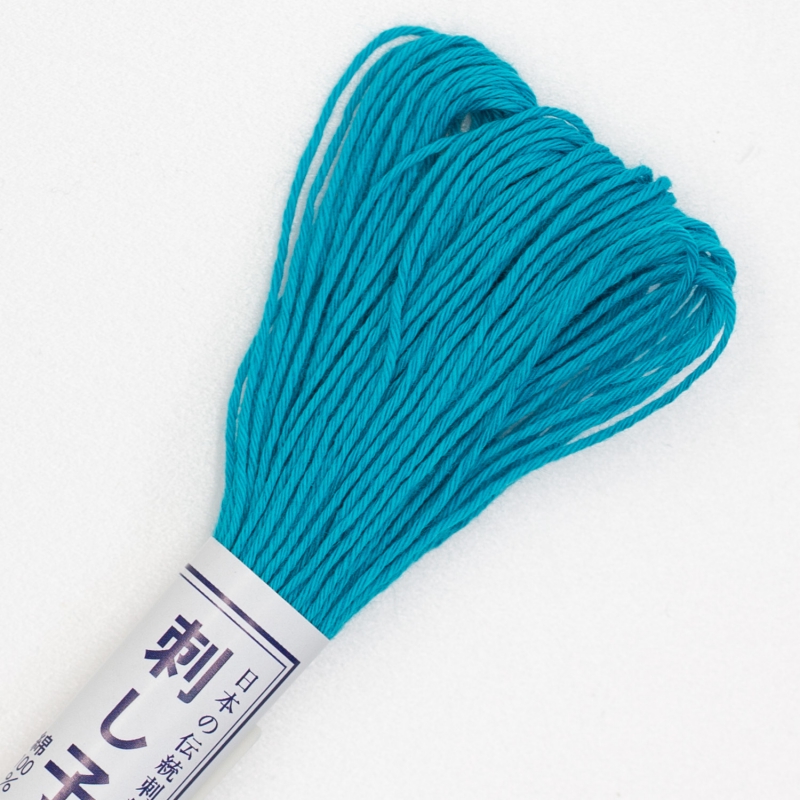 sashiko garen 20m #17: turquoise