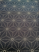 sashiko fabric pre-printed indigo #3 (price for 25 cm)