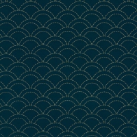 sashiko fabric pre-printed dark blue #18 (price for 25cm)