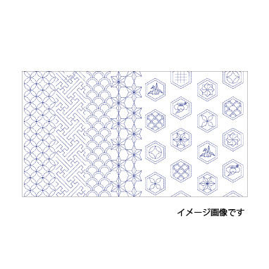 sashiko fabric pre-printed dark blue #20 (price for 25cm)