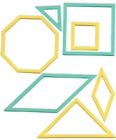 sjablonen voor patchwork (vierkant en achthoek) Clover