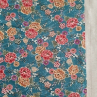Japanese cotton chirimen-blue (price for 25cm)