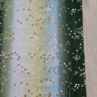 Japanese cotton chirimen-green (price for 25cm)