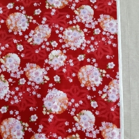 Japanese cotton satin- red (price for 25cm)