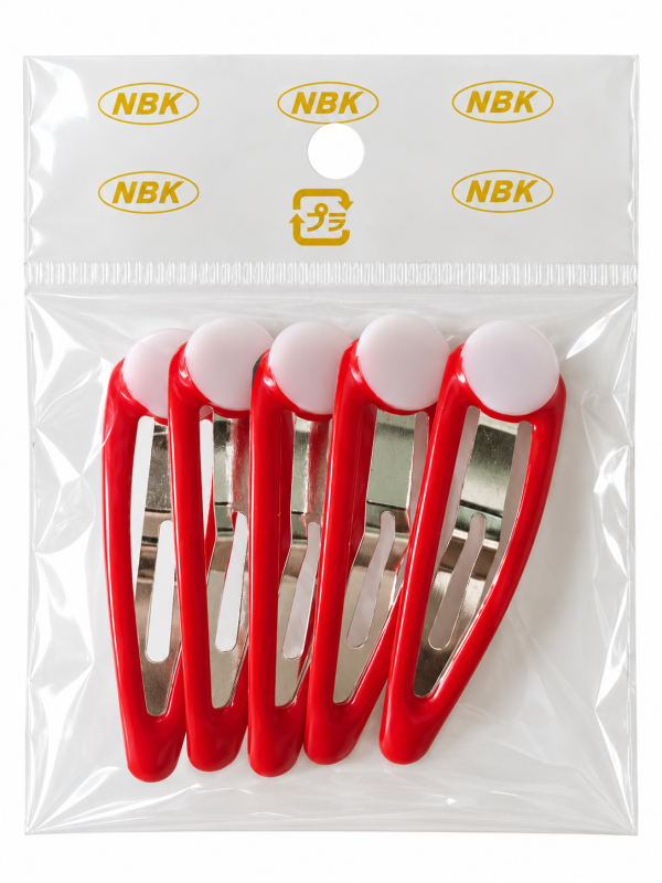 haarclips voor tsumami zaiku &ndash; 6 stuks &ndash; rood
