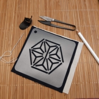 Kit (with templates) for 2 coasters-D