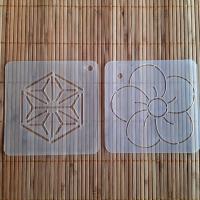 Kit (with templates) for 2 coasters-E
