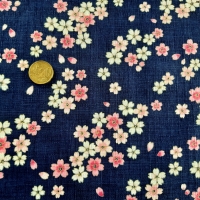 Japanese cotton satin- blue (price for 25cm)