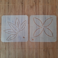 Kit (with templates) for 2 coasters-H