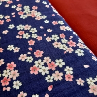 kit furoshiki bag: cotton satin blue