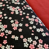 kit furoshiki bag: cotton satin black
