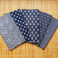 half fat quarter fabric bundle: indigo