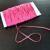 elastische band, 3 mm: roze (price per meter)