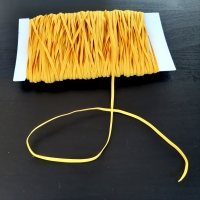 elastische band, 3 mm: geel (price per meter)