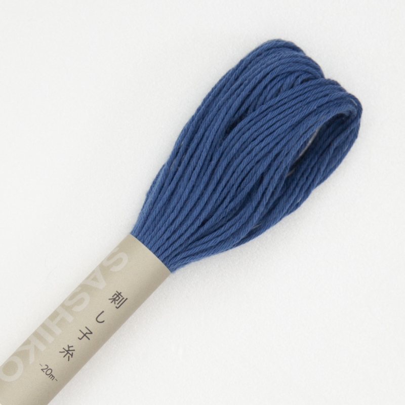 sashiko garen 20m #10: staalblauw