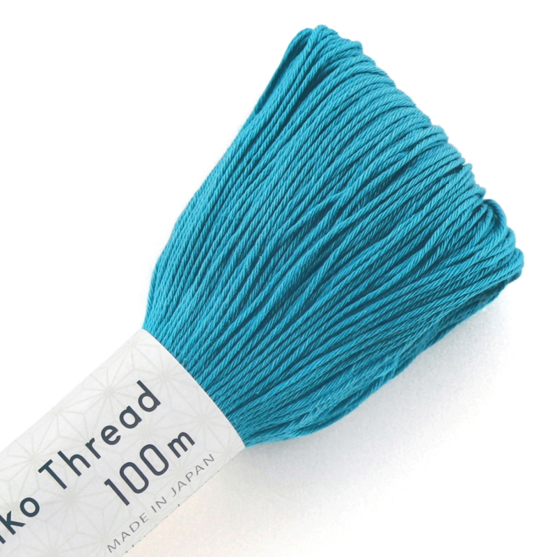 sashiko garen 100m #112: turquoise