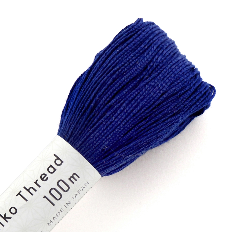 sashiko garen 100m #119: saffierblauw