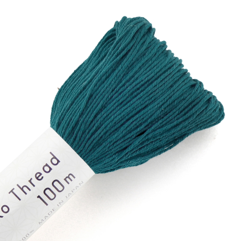 sashiko garen 100m #123: petrolgroen