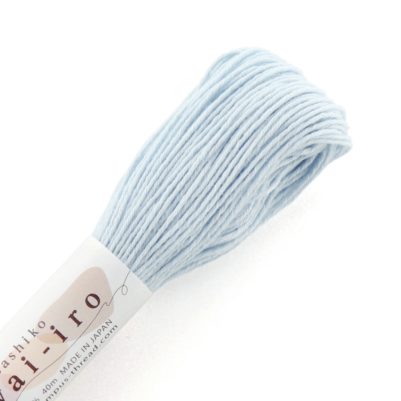sashiko garen 40m #A4: pastelblauw