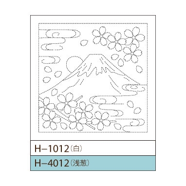 sashiko sampler hana-fukin wit #H-1012: Fuji to sakura