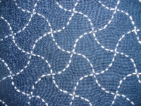 sashiko hana-fukin indigo #211: tsunagi