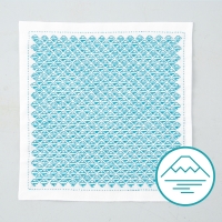 sashiko hana-fukin wit (voor dun garen) #H-1086
