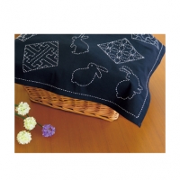 sashiko kit #314 &ndash; tafelkleedje konijntjes