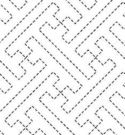 sashiko patroon #4 - sayagata