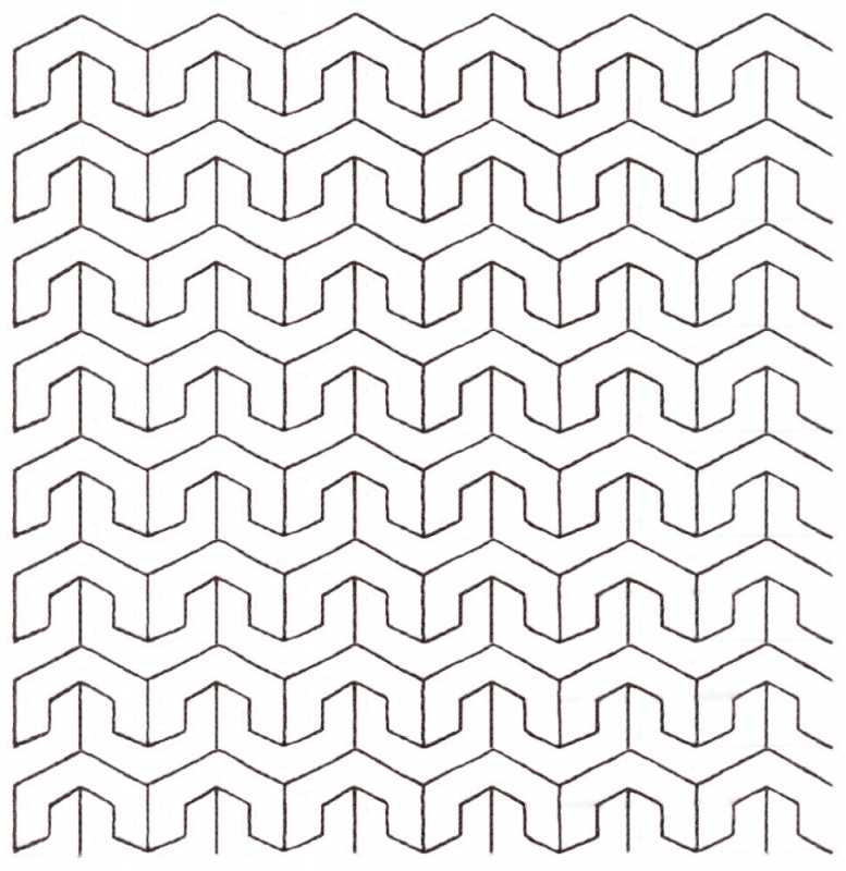 sashiko patroon #46 - mukai kikko