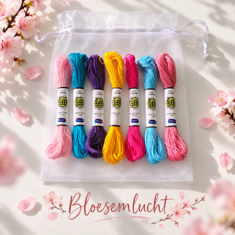 sashiko garen kleurenmix &ndash; bloesemlucht &ndash; 7 &times; 10 m