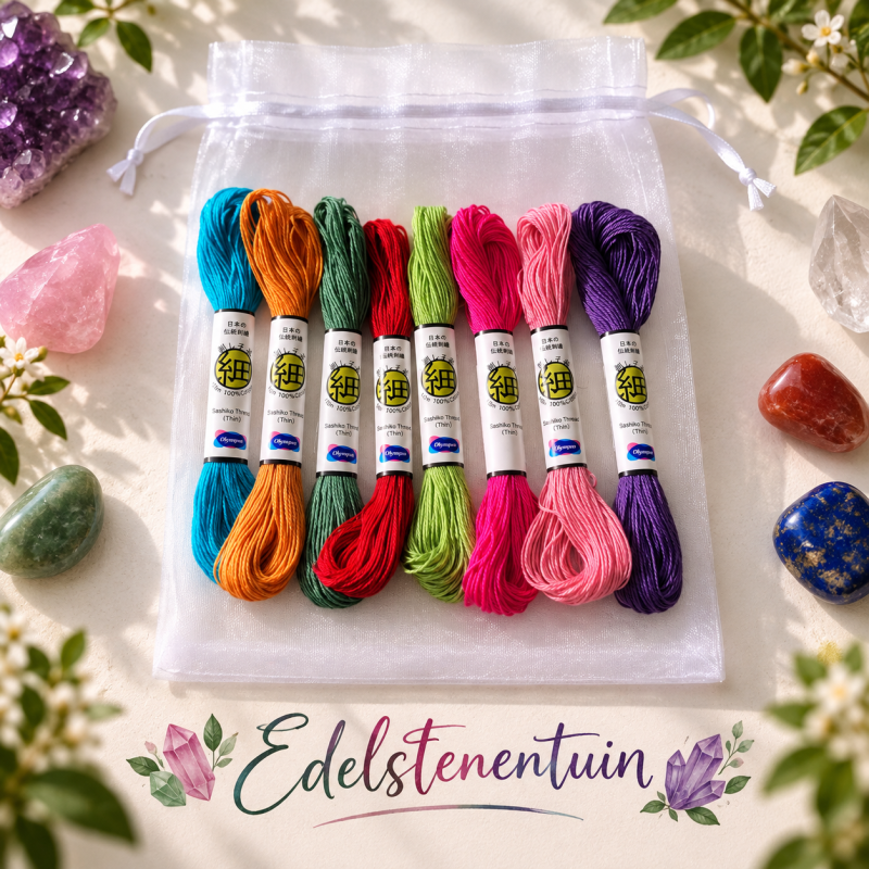 sashiko garen kleurenmix &ndash; edelstenentuin &ndash; 8 &times; 10 m