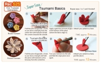 haarclips voor tsumami zaiku &ndash; 6 stuks &ndash; wit