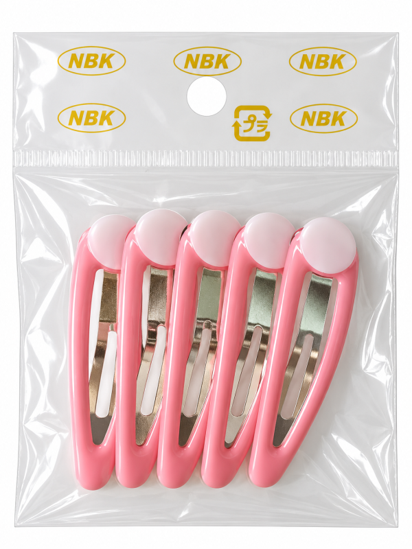 haarclips voor tsumami zaiku &ndash; 6 stuks &ndash; roze