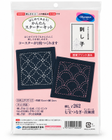 Olympus sashiko starter kit #262 &ndash; shippo tsunagi & seigaiha
