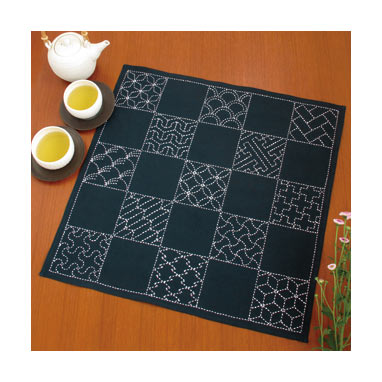 olympus sashiko kit SK-290 - multicloth traditionele patronen 50 x 50 cm