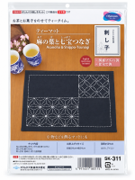 olympus sashiko kit SK-311 - theemat asanoha & shippo-tsunagi