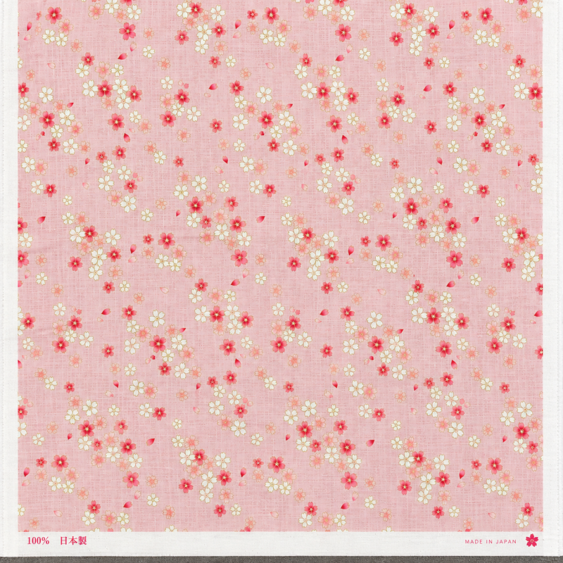 Japanse dobby stof H-7035 1B &ndash; sakura roze &ndash; 25 cm