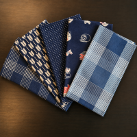 Indigo Japanse stoffenbundel &ndash; 5 Fat Quarters