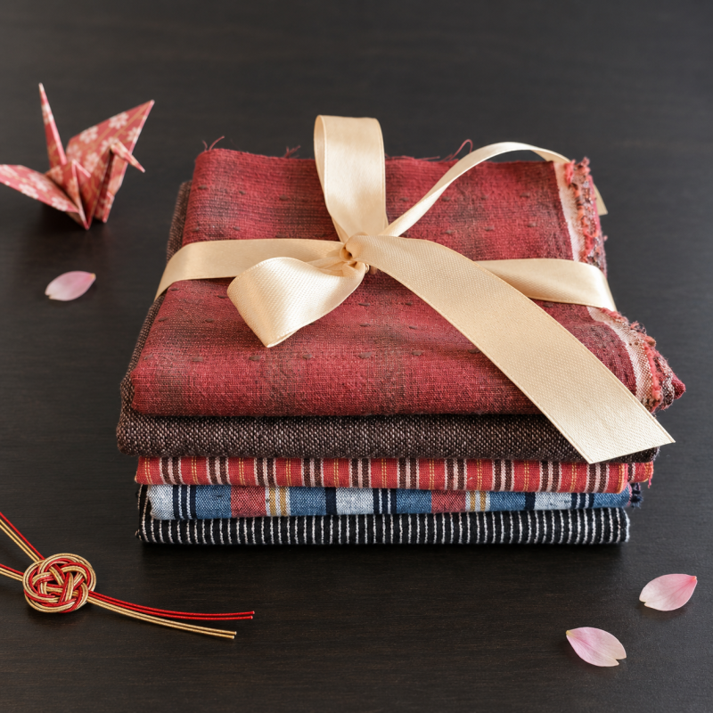 Herfst Japanse stoffenbundel &ndash; 5 Fat Quarters