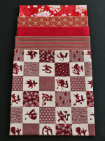 japanse stoffenbundel rode bloesem &ndash; 5 fat quarters