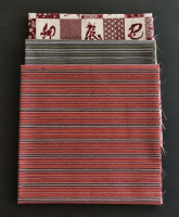 japanse stoffenbundel zachte strepen &ndash; 3 fat quarters
