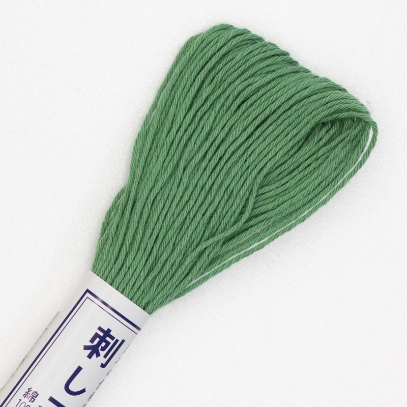sashiko garen 20m #7:  groen