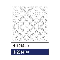 sashiko sampler indigo #H-2014: hanabishi